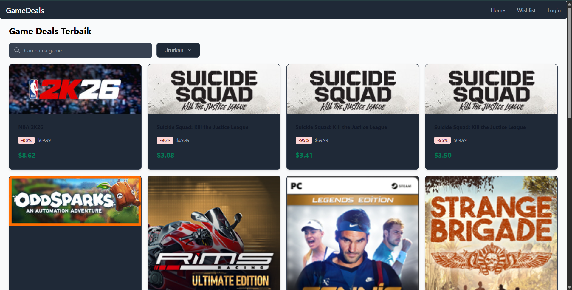 Game deals app